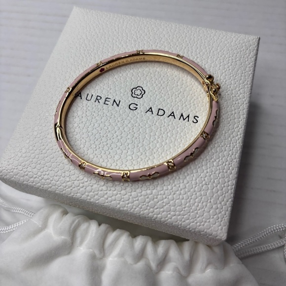 LAUREN G. ADAMS Pink Daisy Love Stackable Bangle - Picture 5 of 5